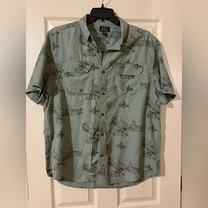 _ Field and Stream Men’s XL Fishing Hunting Shirt Bird Dog Pattern